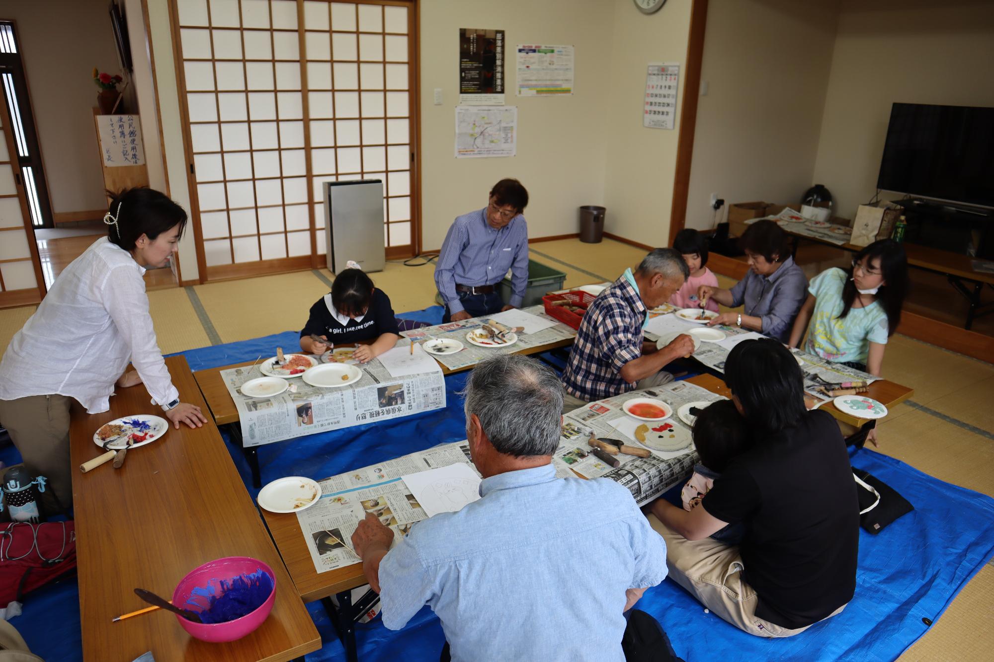 鏝絵の制作体験
