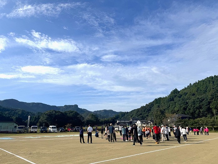 第30回南院内小ふれあい運動会 創立150周年記念空撮 空撮1