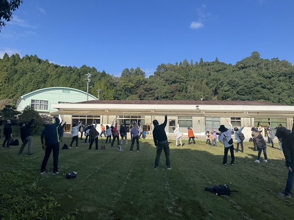 景観ウォーキング  ラジオ体操