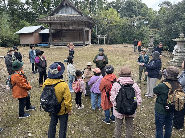 景観めぐりウォーキング 恵良神社